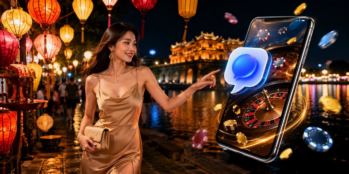 Người dùng tại chợ đêm Huế theo dõi bóng đá Châu Âu và đặt cược qua điện thoại